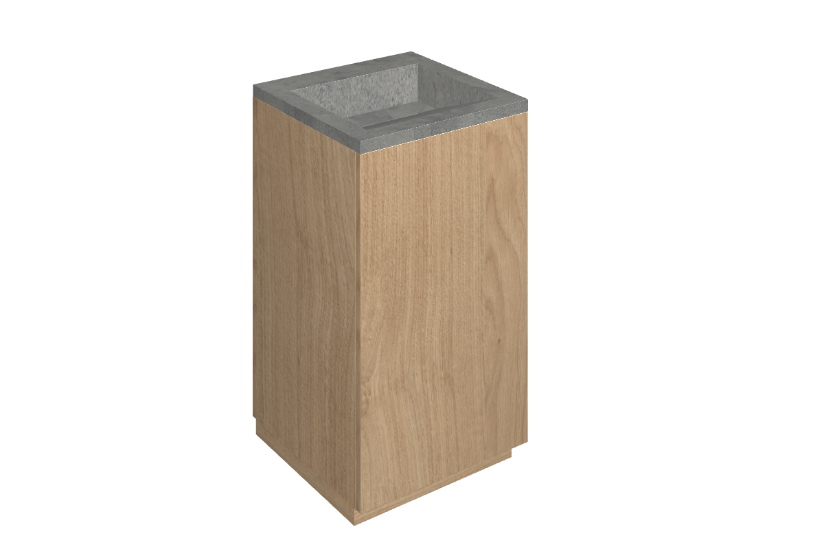 Cube Air Washbasin 50 Wood