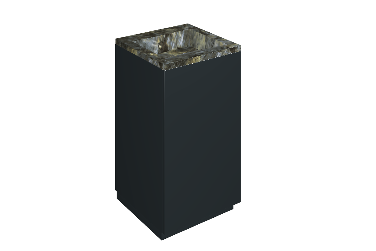 Cube Air Washbasin 50 Black